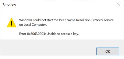 Windows 10 - PNRP not working