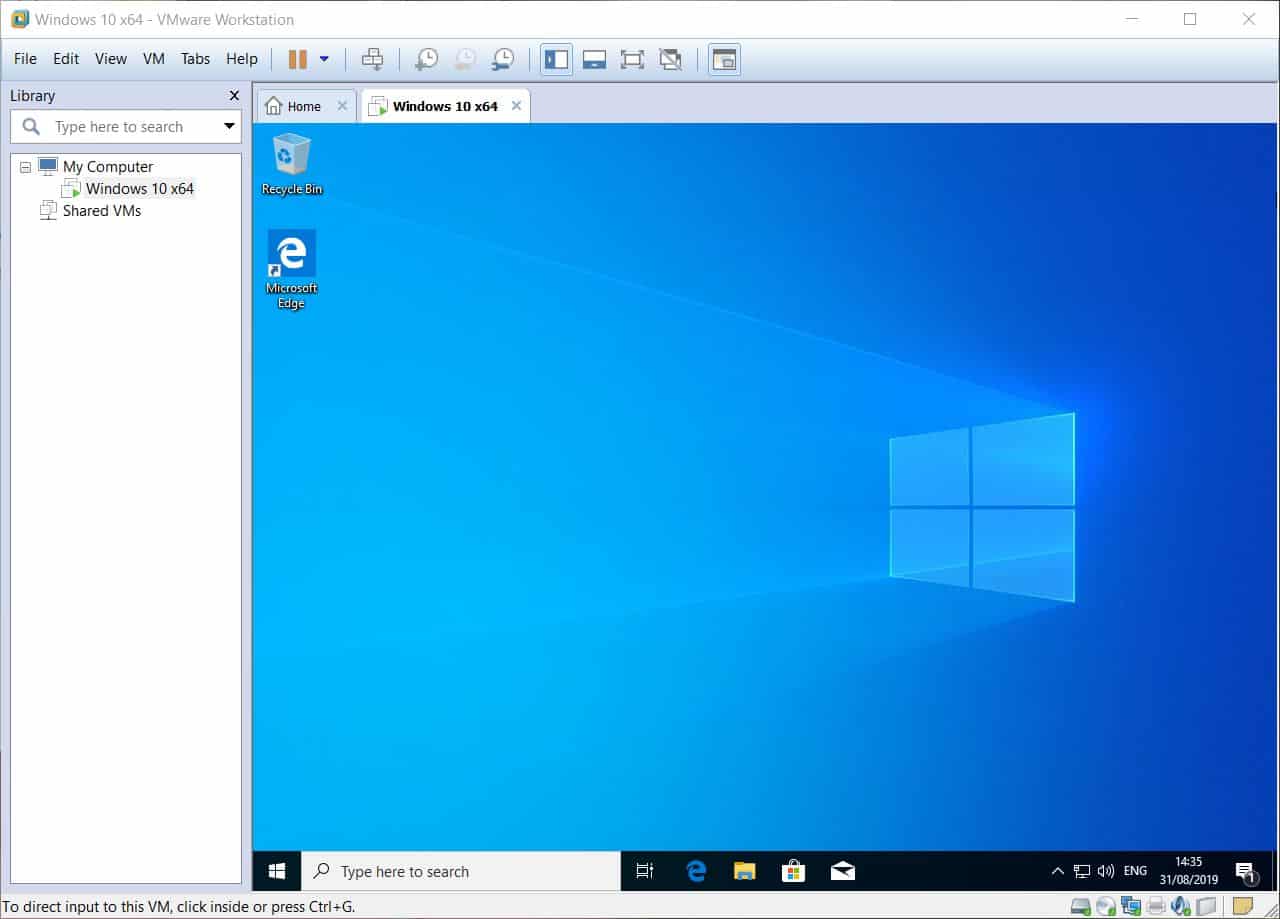 Windows 10 ready to go - Windows 10 on VMware