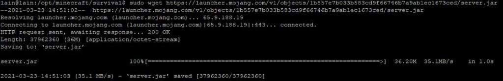 Download with wget